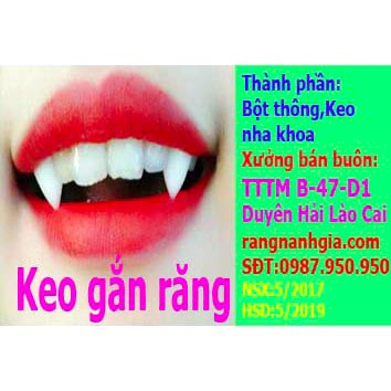 -KEO GẮN RĂNG NANH GIẢ- KEO DÁN RĂNG GIẢ-KEO GẮN RĂNG KHỂNH (hàng Việt Nam