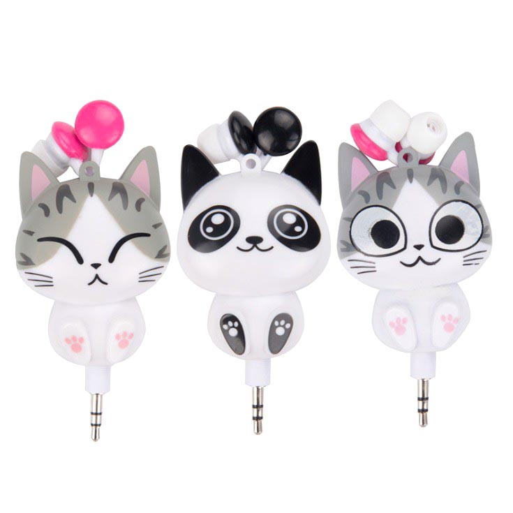 Tai nghe dây rút hình thú đáng yêu WA301 DL TECH