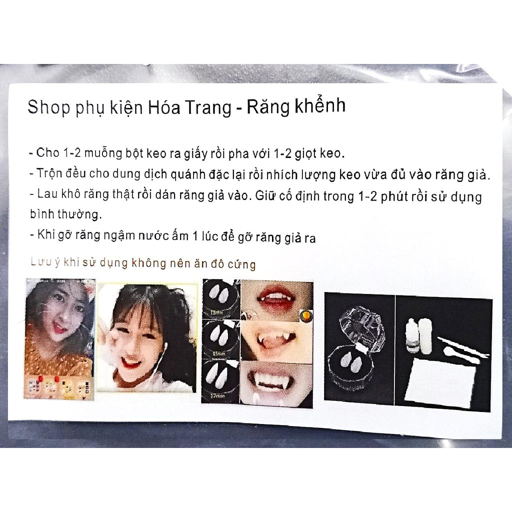 -KEO GẮN RĂNG NANH GIẢ- KEO DÁN RĂNG GIẢ-KEO GẮN RĂNG KHỂNH (hàng Việt Nam