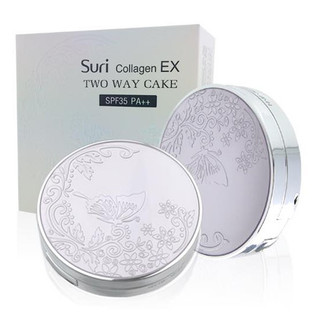 Phấn phủ kiềm dầu mịn da Suri Collagen Ex-Two Way Cake