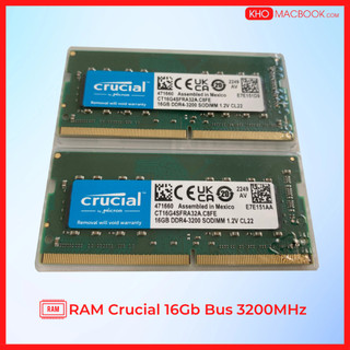 Ram laptop ddr4 crucial 16gb bus 3200 mhz new 100%. ram crucial ddr4