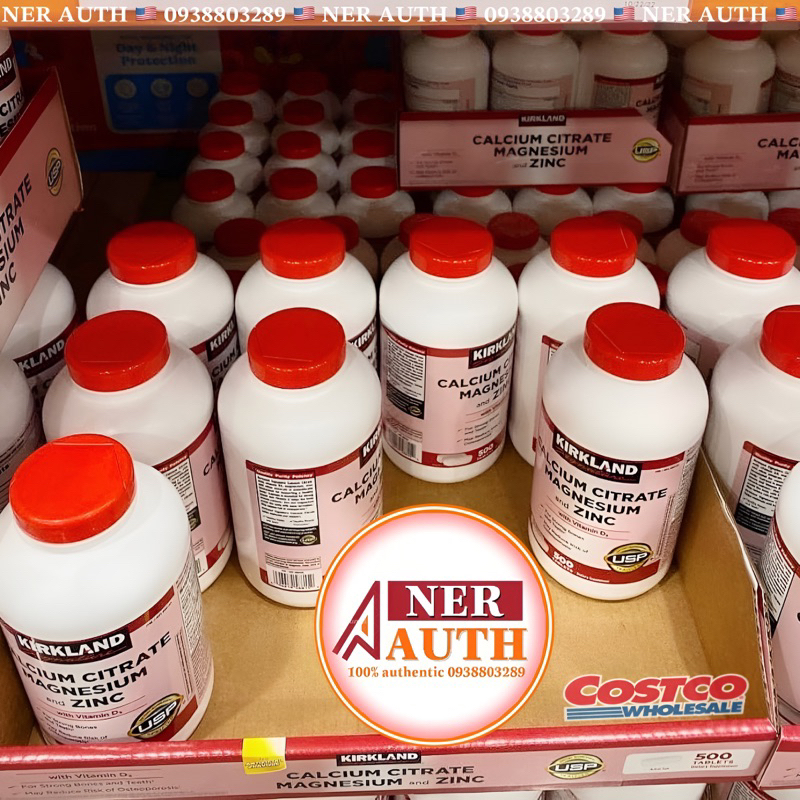 Canxi Calcium Citrate Magnesium Zinc D3 500 viên Kirkland