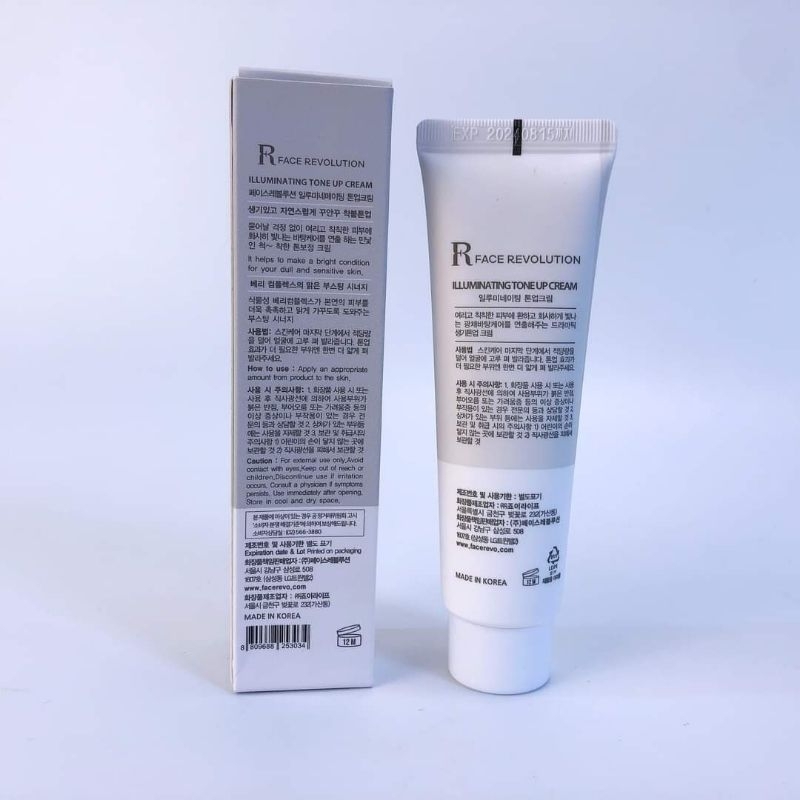 Kem dưỡng R FACE REVOLUTION ILLUMINATING TONE UP CREAM 50ml