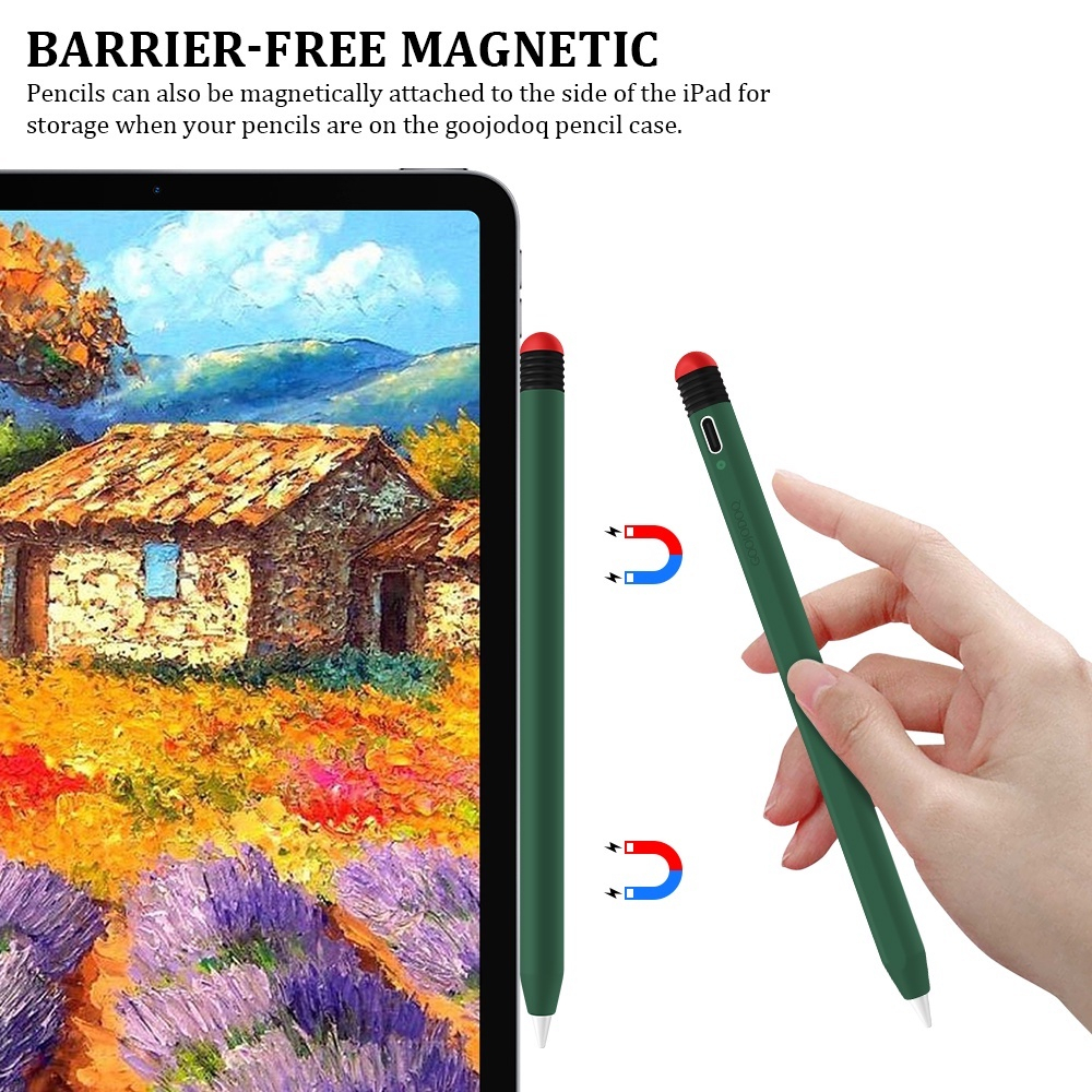 Hộp bút GOOJODOQ Cổng Type-C cho ipad Vỏ bảo vệ Vỏ bút cảm ứng Áp dụng cho ipad Pencil 2 và goojodoq 3th 9th 10th 11th