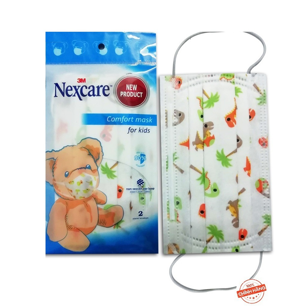 Hộp 25 chiếc khẩu trang trẻ em 3M, họa tiết bắt mắt_Chính hãng Mask3M