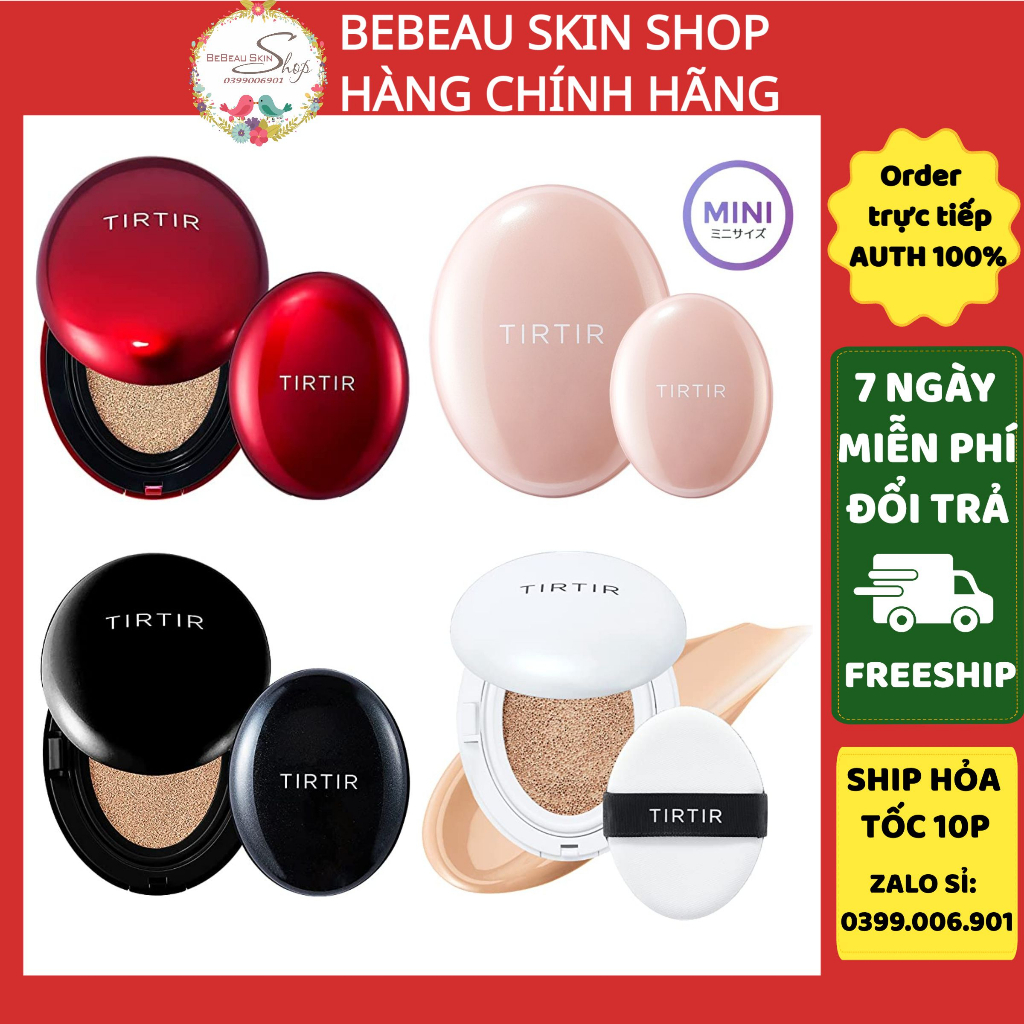 Phấn nước TIRTIR Mask Fit Cushion - My Glow Cream Cushion - Mask Fit Red Cushion - Bebeau