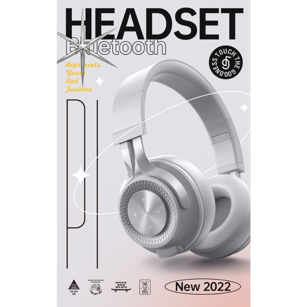 Tai nghe không dây Tai nghe Bluetooth Headphone Fingerrtime P1 Loa siêu trầm 5.1 Bluetooth Âm thanh vòm 3D