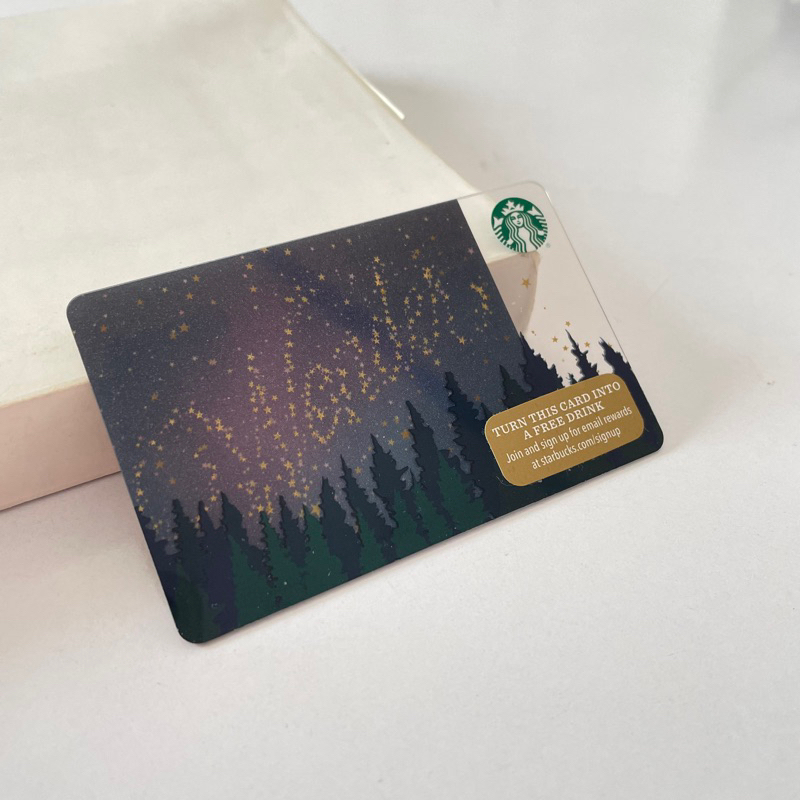 3435 THẺ STARBUCKS NHỰA US WONDER, thẻ có trầy (thẻ đã sử dụng, dùng để sưu tầm)