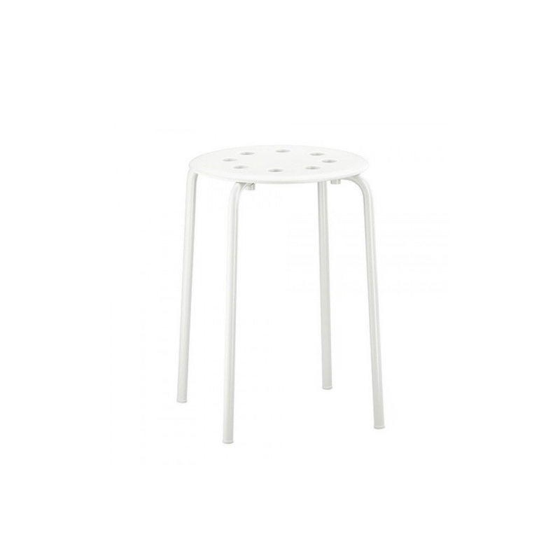 Ghế đẩu cao 45cm MARIUS màu trắng IKEA Chính Hãng