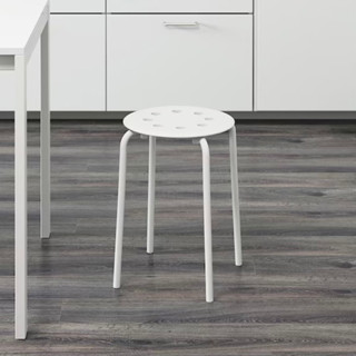 [HCM] Ghế đẩu cao 45cm MARIUS màu trắng IKEA Chính Hãng