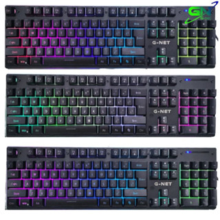 Bàn phím giả cơ Gnet GK300 chống nước led 14 chế độ led
