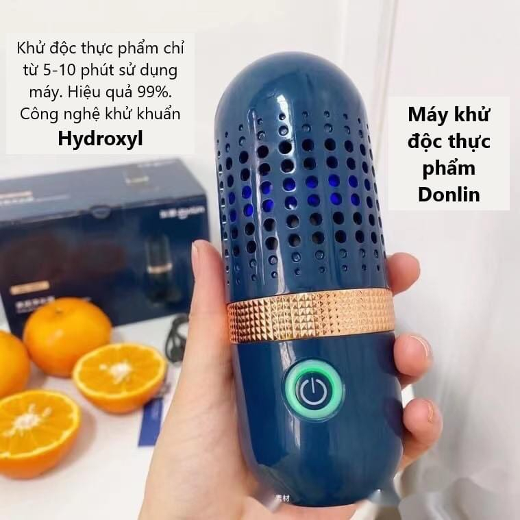 Máy rửa rau quả Donlim, máy khử trùng, tiệt trùng hoa quả, thực phẩm tự động bằng công nghệ điện phân nước H01 Xiaomi