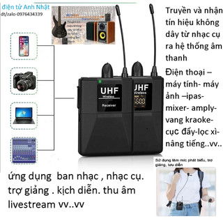 Bộ nhận và phát -THU ÂM-livestream không dây. dùng cho nhiều thiết bị