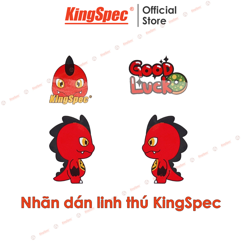 Nhãn dán Decal linh thú KingSpec khi mua kèm ổ cứng | Hàng Chính Hãng