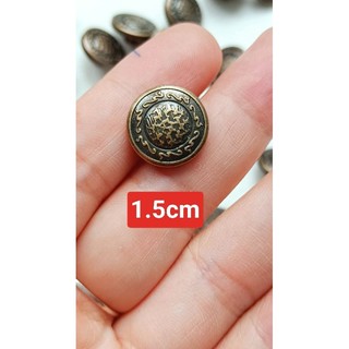 Gói 20 nút áo khắc họa tiết size 1.5cm
