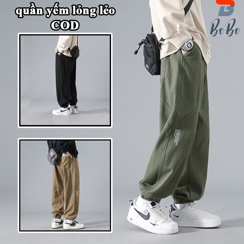 Quần Nam Jogger Quần Kaki Nam ống bo chun quần thể thao nam Kiểu Dáng Hàn trẻ trung Cao Cấp Co Giãn Phong Cách Hàn