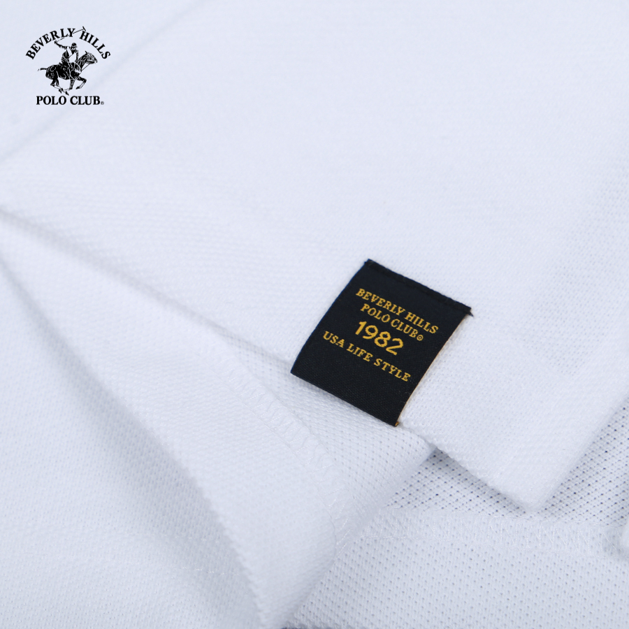 Beverly Hills Polo Club - Áo polo Ngắn tay Nam Slim Fit WT WHITE- BHPC PMSSS23TL051