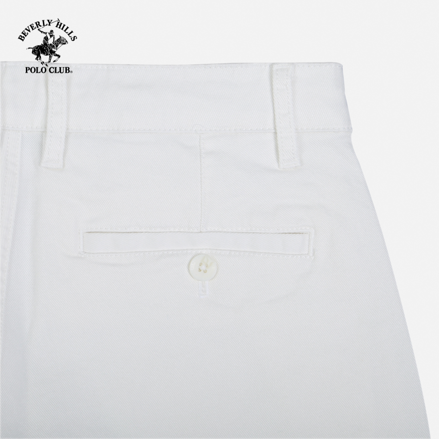 Beverly Hills Polo Club - Quần short Nam Slim Fit WT TRẮNG- BHPC QKSS22V016