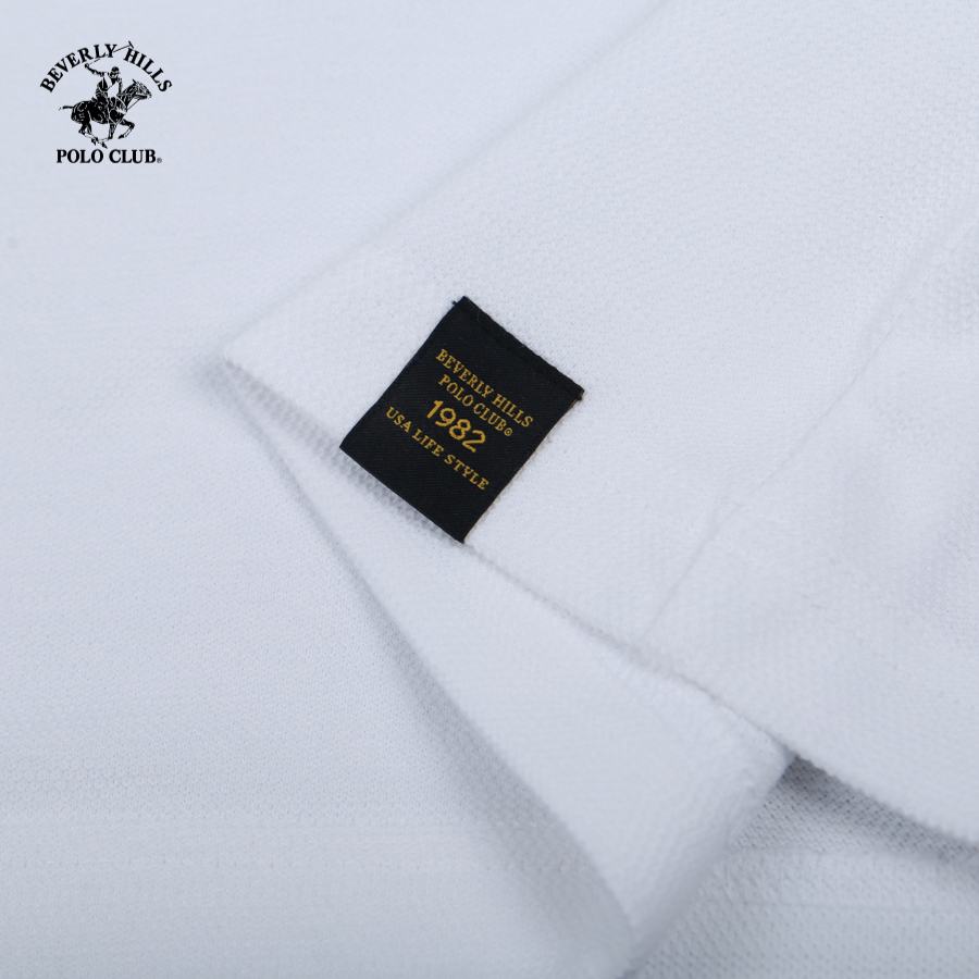 Beverly Hills Polo Club - Áo polo Ngắn tay Nam Regular Fit WT WHITE- BHPC PMRSS23TL038