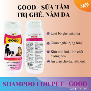 Sữa tắm đặc trị ghẻ nấm chó mèo PET GOOD_150ML_SHD