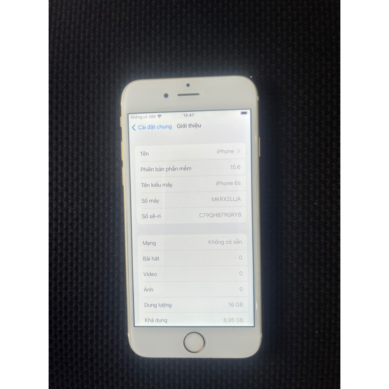 iphone 6s -16gb máy main zin màn hình zin icloud trống reset
