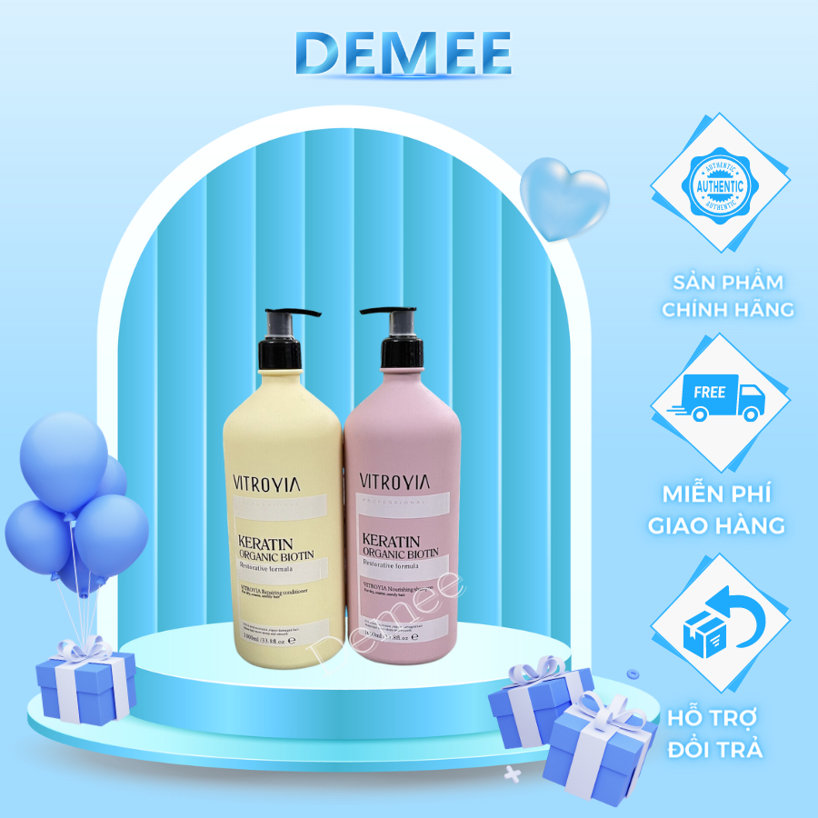 CẶP DẦU GỘI XẢ VITROYIA REPAIRING PHỤC HỒI 1000ML