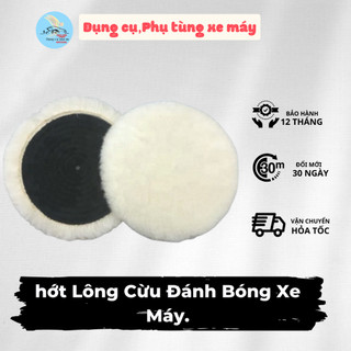 Phớt Lông Cừu Đánh Bóng Xe Máy.[ Lắp Máy Đánh Bóng Mini ].Loại 3inh x 75mm
