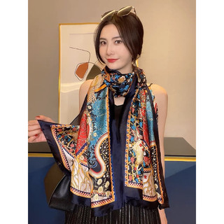 Khăn choàng cổ lụa du lịch biển che nắng size 90x180cm