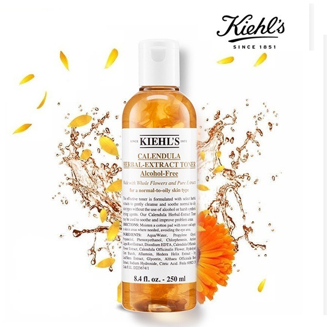 [250ml] Toner Kiehls, Toner Hoa Cúc Kiehl's Calendula Herbal Extract Toner 250ml