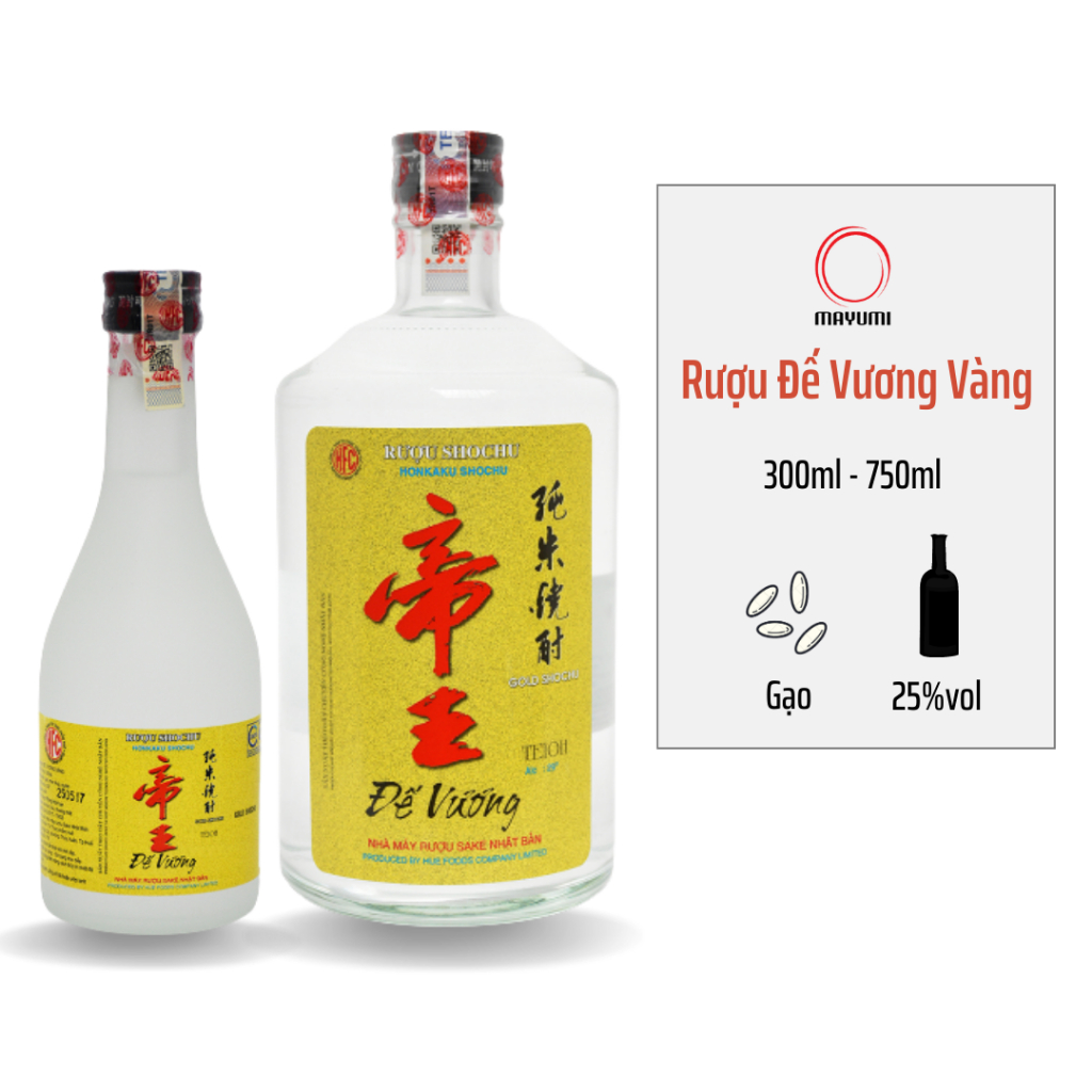 Rượu Shochu Đế Vương Vàng