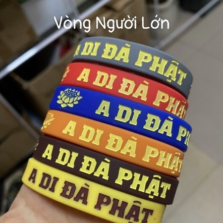 Combo 50 Vòng Tay A DI ĐÀ PHẬT 🙂- Combo 50 Vòng Tay Cao Su 🙂