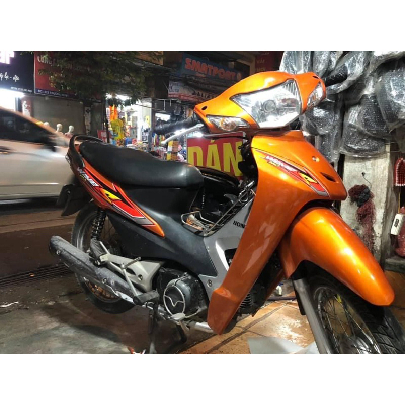Decal màu cam bóng 3 lớp cao cấp, Decal dán xe máy ô tô