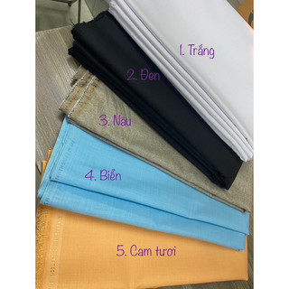 Vải linen may áo sơ mi - vải linen màu đẹp may đầm váy xinh