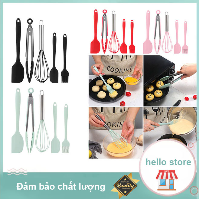 5 cái Bàn chải dầu silicone Dụng cụ đánh trứng Dụng cụ làm bánh Dụng cụ nhà bếp Khuôn