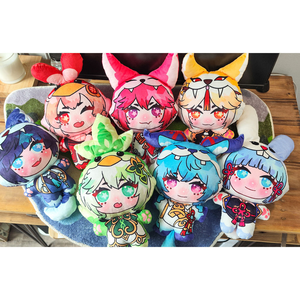 Búp bê Genshin Impact vải lông dạng plushie động vật size lớn 25cm