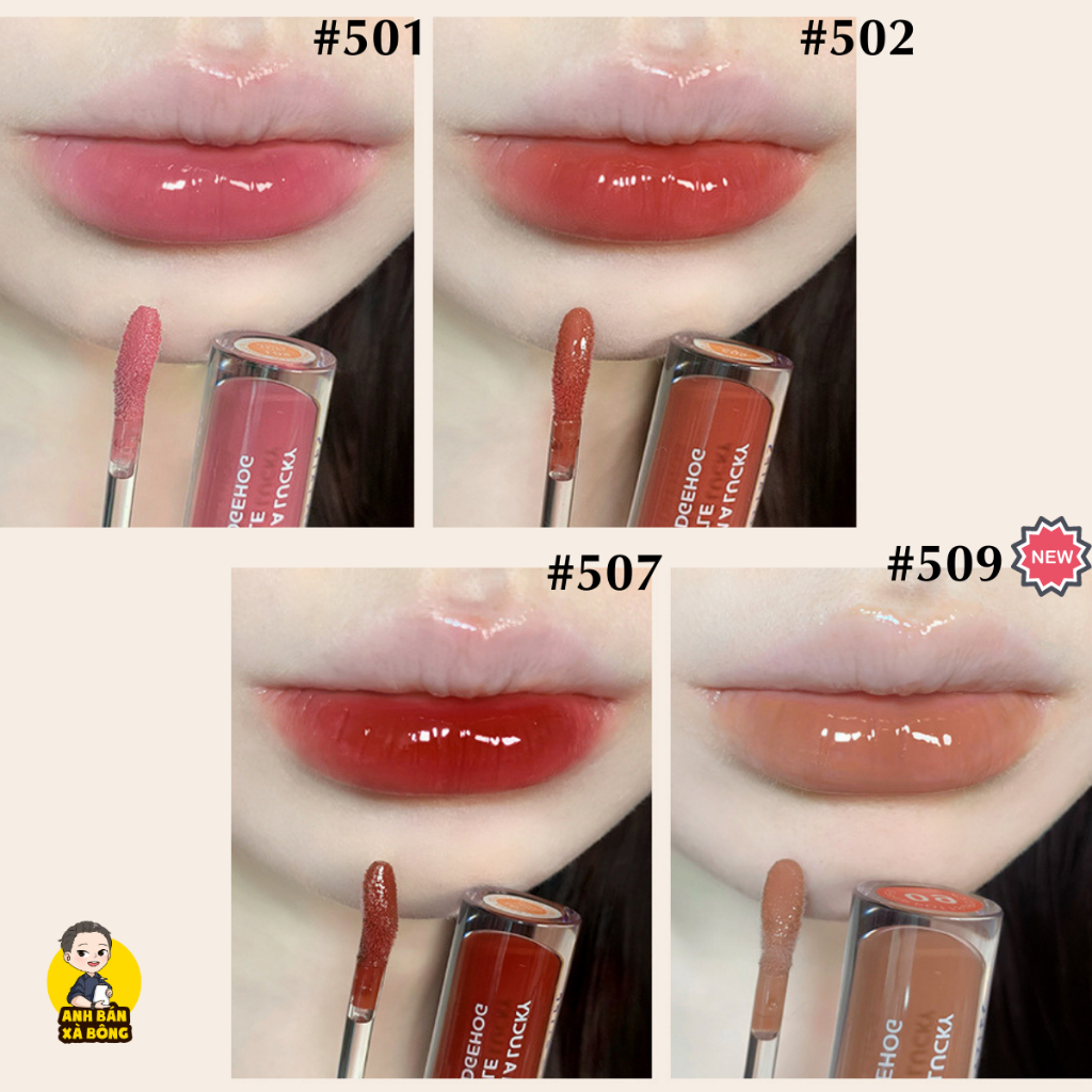 Son Bóng Nhím Con GOGO TALES Water Light Sweet Ripple Lip Gloss GT375
