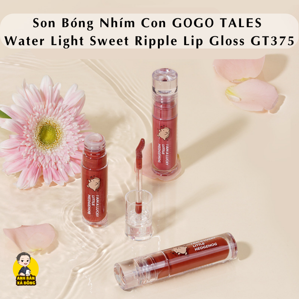 Son Bóng Nhím Con GOGO TALES Water Light Sweet Ripple Lip Gloss GT375