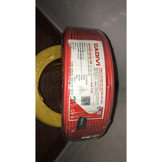 [Bán lẻ 30 mét)] Dây điện Cadivi 6.0 đơn cv6.0