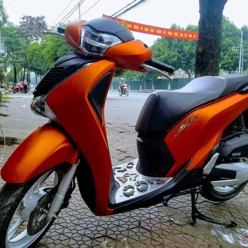 Decal màu cam nhám 3 lớp cao cấp, Decal dán xe máy ô tô