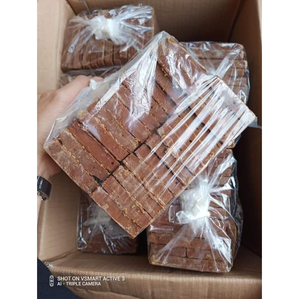 Đường Nâu Đường Phên Mật Mía , Đường Mía Thô Cô Đặc Từ Mật Mía Nguyên Chất Thơm Ngon- Túi 1Kg