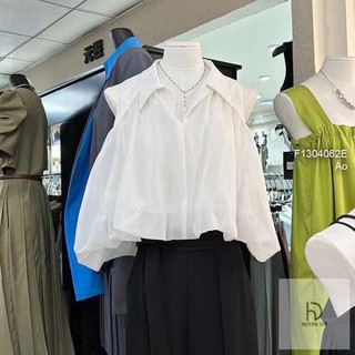 Áo sơ mi croptop sát nách bồng!