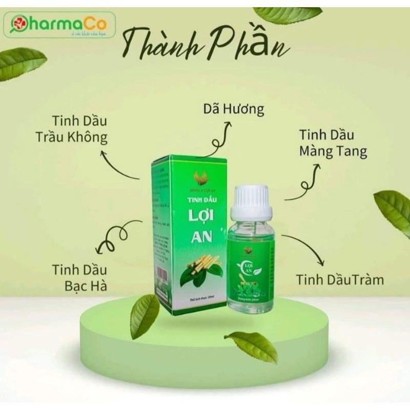 [COMBO 3] Tinh Dầu Lợi An Hết Ho, Sổ Mũi Khò Khè Hàng Chuẩn - Date Mới