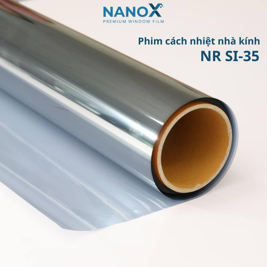 Phim cách nhiệt nhà kính, văn phòng NanoX xuyên sáng cao, cách nhiệt tốt mã NR SI-35