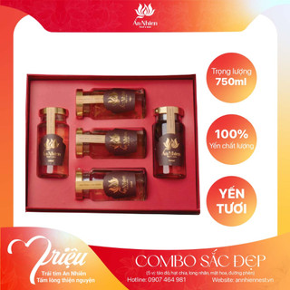 Yến sào an nhiên - birdnest - combo tết an nhiên trao sức khỏe - quà tết cao cấp tinh tế- 5 hủ
