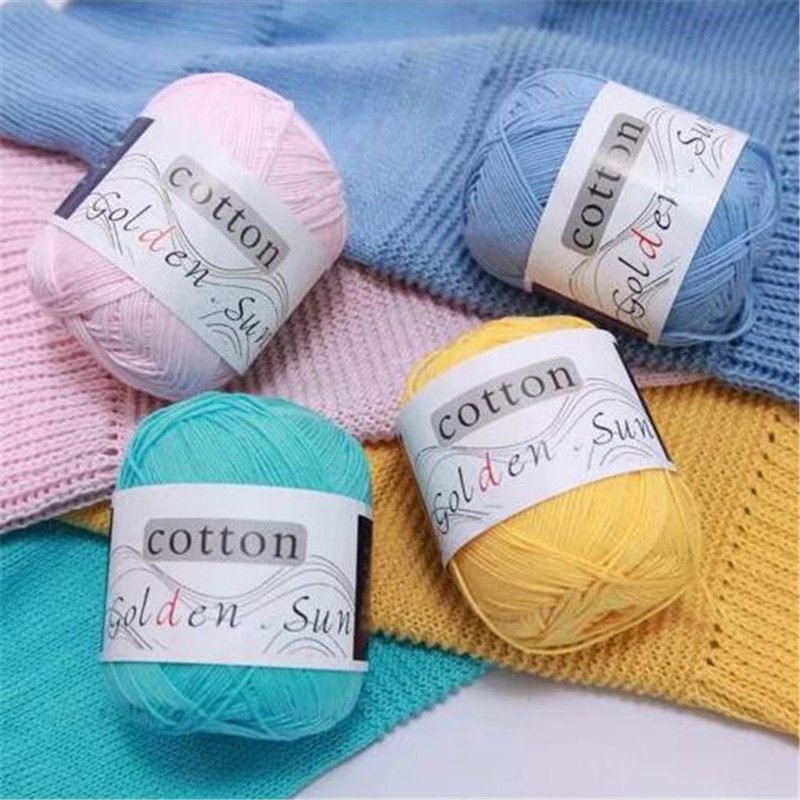 Cuộn Len Sợi 1mm Ladyco - Len Milk Cotton Golden Sun Sợi Nhỏ Dùng Để Đan Móc Áo Gồm 32 Màu