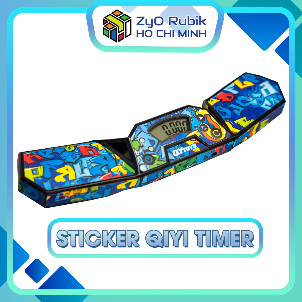 Qiyi Timer Sticker - Sticker Qiyi Timer - Phụ Kiện Rubik - Zyo Rubik Hồ Chí Minh