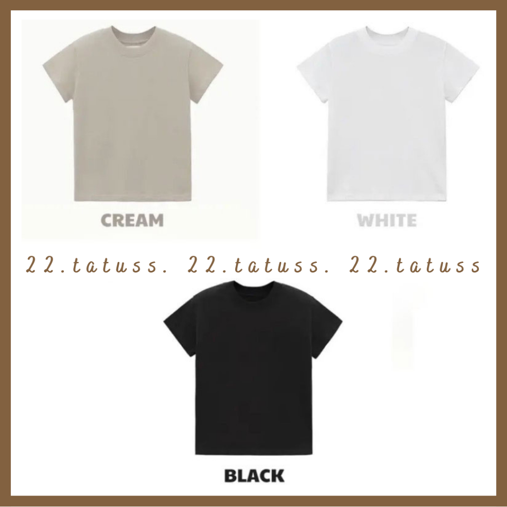BABY TEE basic 100% cotton dày dặn không xù lông