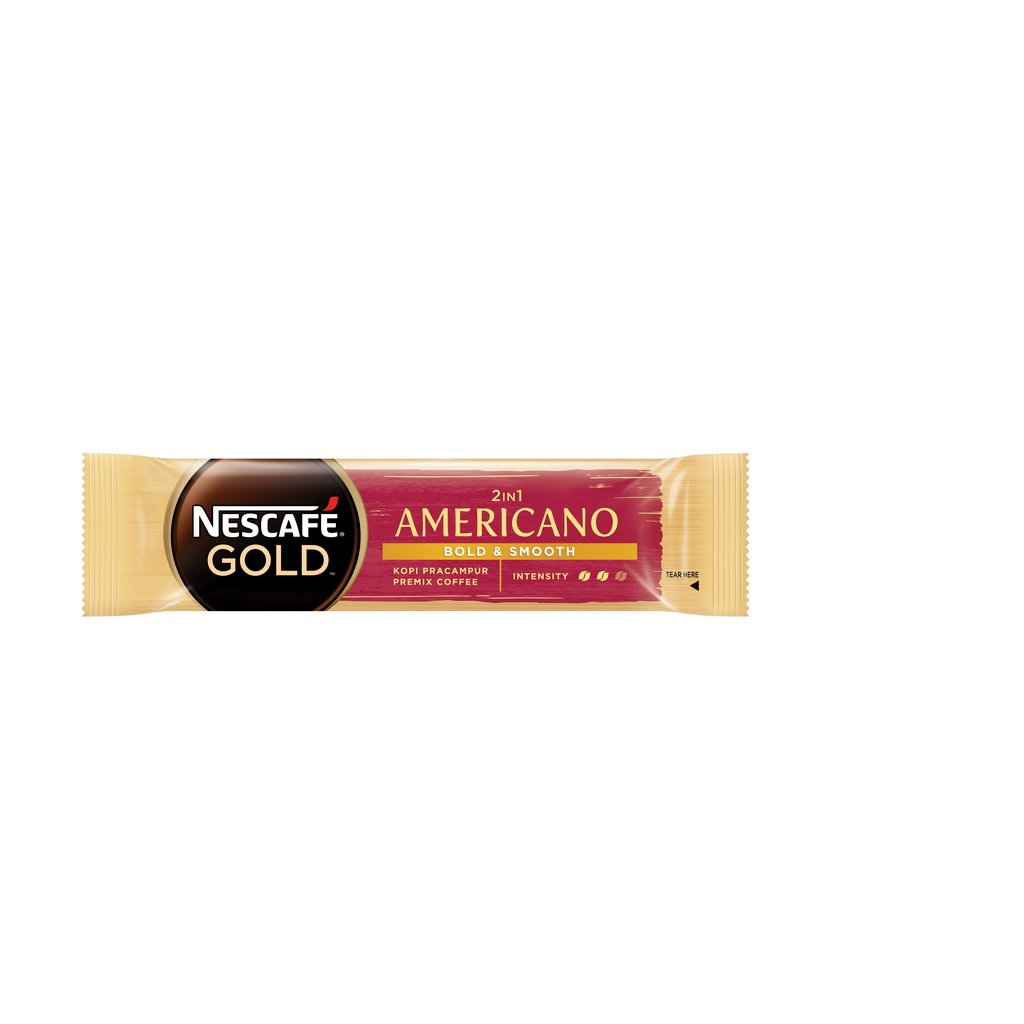 Cà Phê Nescafé Gold 2in1 Americano Malysia 15 Gói x 11g