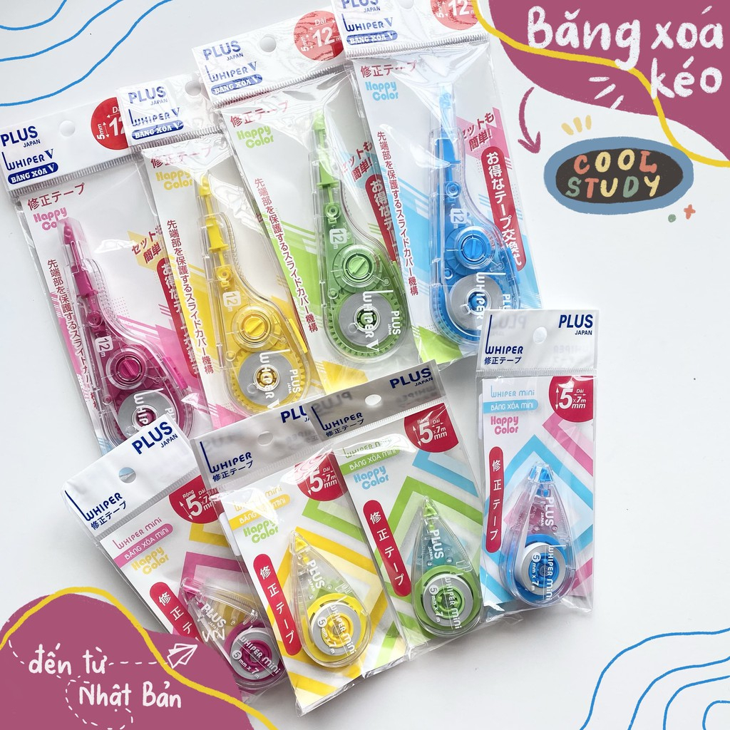 Băng xóa plus và ruột xóa băng