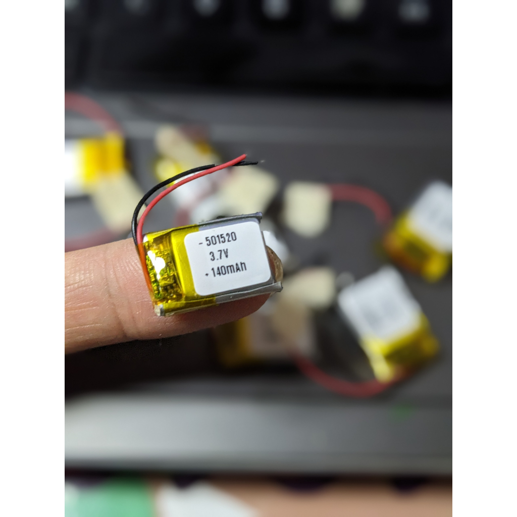 Pin 501520 140mAh pin Lithium Polymer Tai nghe Bluetooth 3.7V Kính 3D Vòng đeo tay thể thao Pin tích hợp